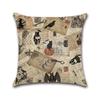 Happy Halloween Pillow Cases Linen Sofa Bedroom Office Cushion Cover Decor Home
