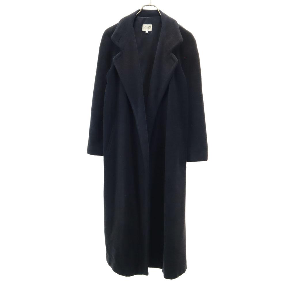 ARMANI COLLEZIONI Angora Blend Chester coat 38 black Men's Used