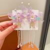 Mid-Autumn Hanfu Fairy Hair Clip - Women's & Children's Ancient Style Floral Tassel, Sweet Accessory for Girls