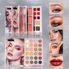 Ombretto Multi-colore Book Perlescente Finemente Scintillante, Fard a Lunga Tenuta, Gloss Labbra ad Alta Lucentezza Tutto-in-uno Makeup.