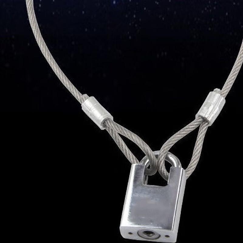 YISHUXIANG 304 Stainless Steel Chain Lock 5mm Wire Rope