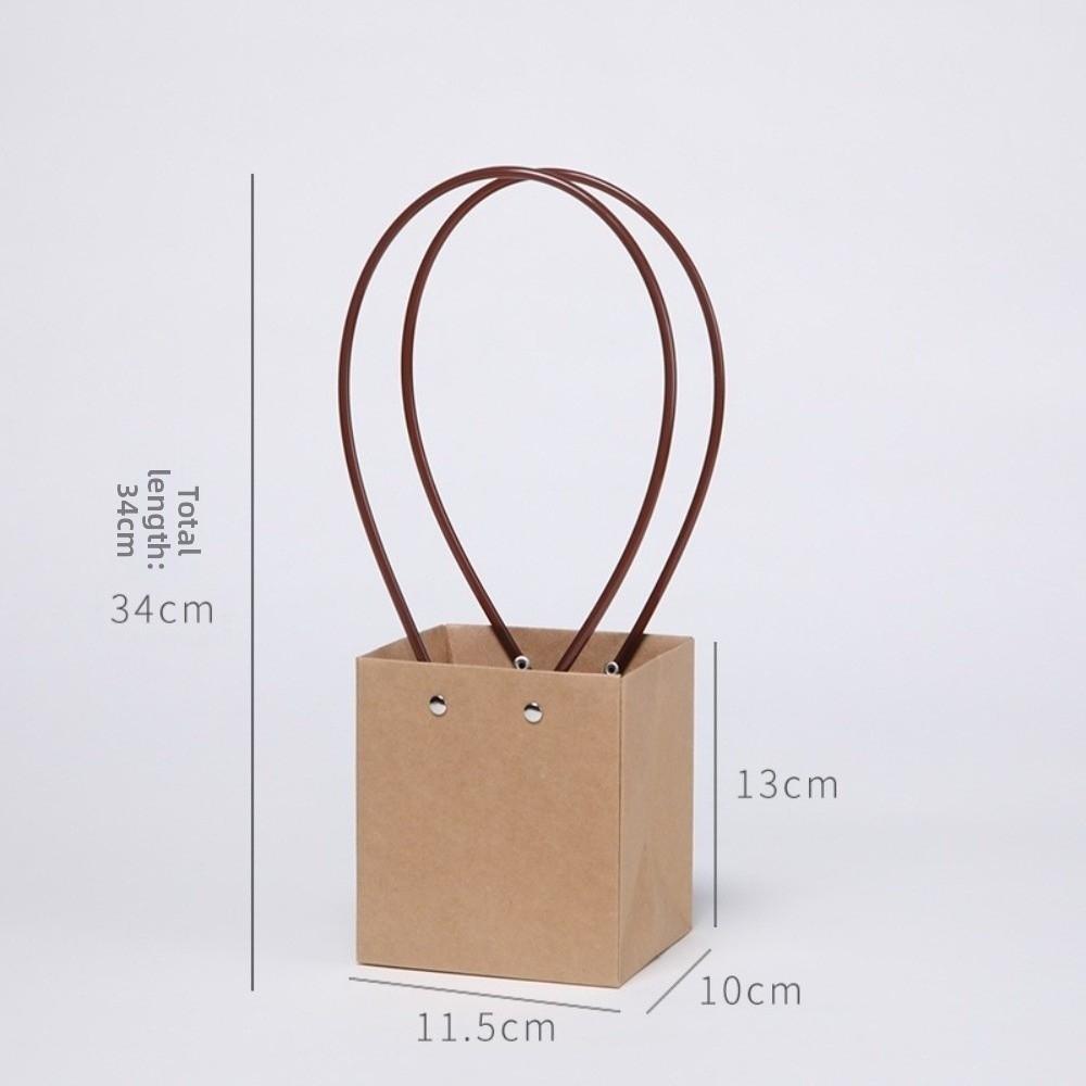 Rectangle Portable Flower Box Trapezoid Hand Paper Bag New Flower Gift Box Valentine's Day