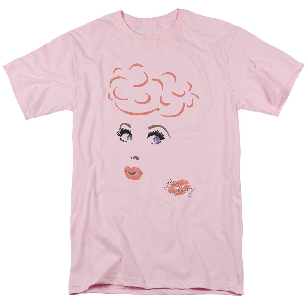 26 I Love Lucy Eyelashes T Shirt Mens Licensed Classic TV Show Light Pink Unisex T-Shirt XL