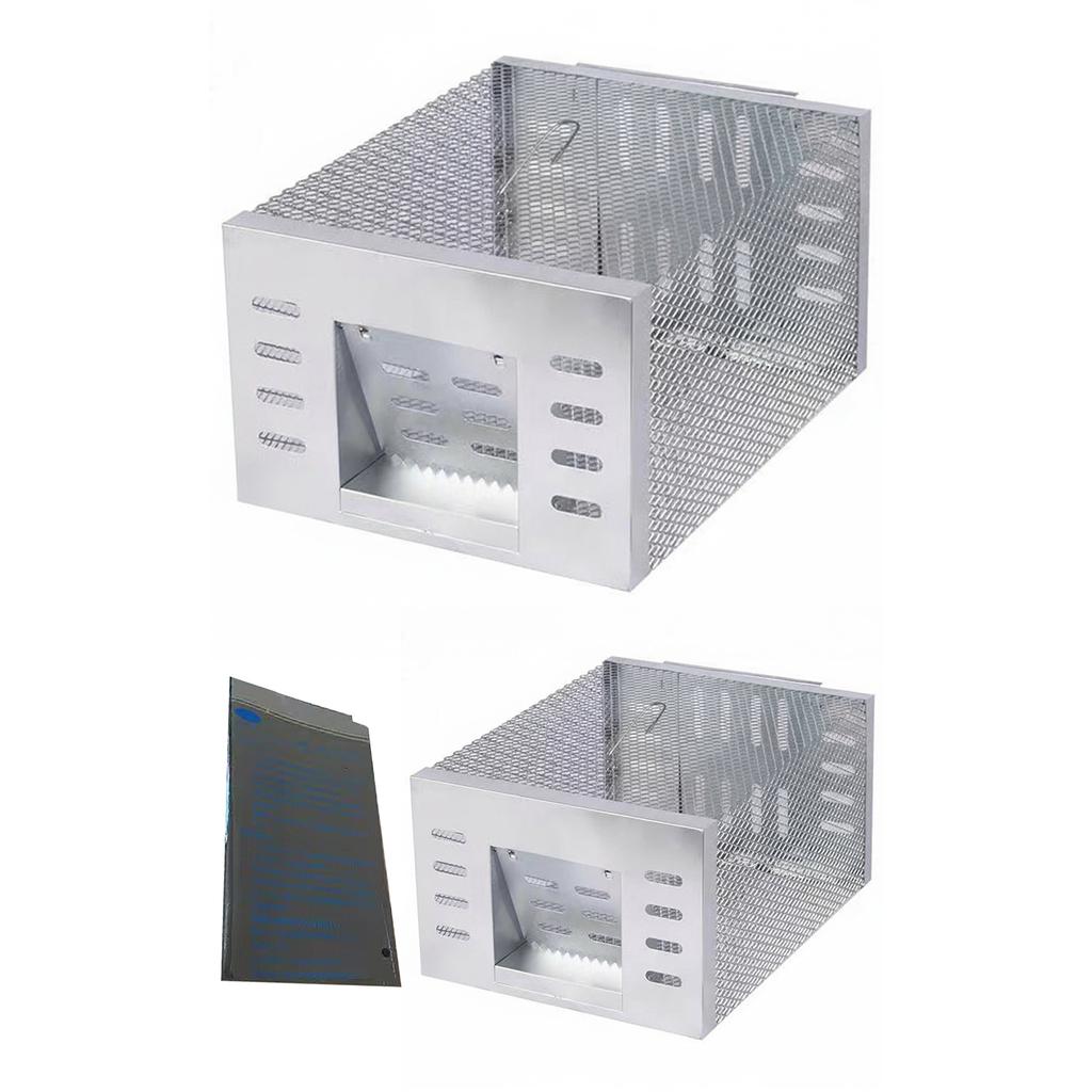 Humane Rat Trap Double Door Chipmunk Rodent Trap Live Mouse Rat Cage Trap That Work for Indoor and Outdoor Small Animal