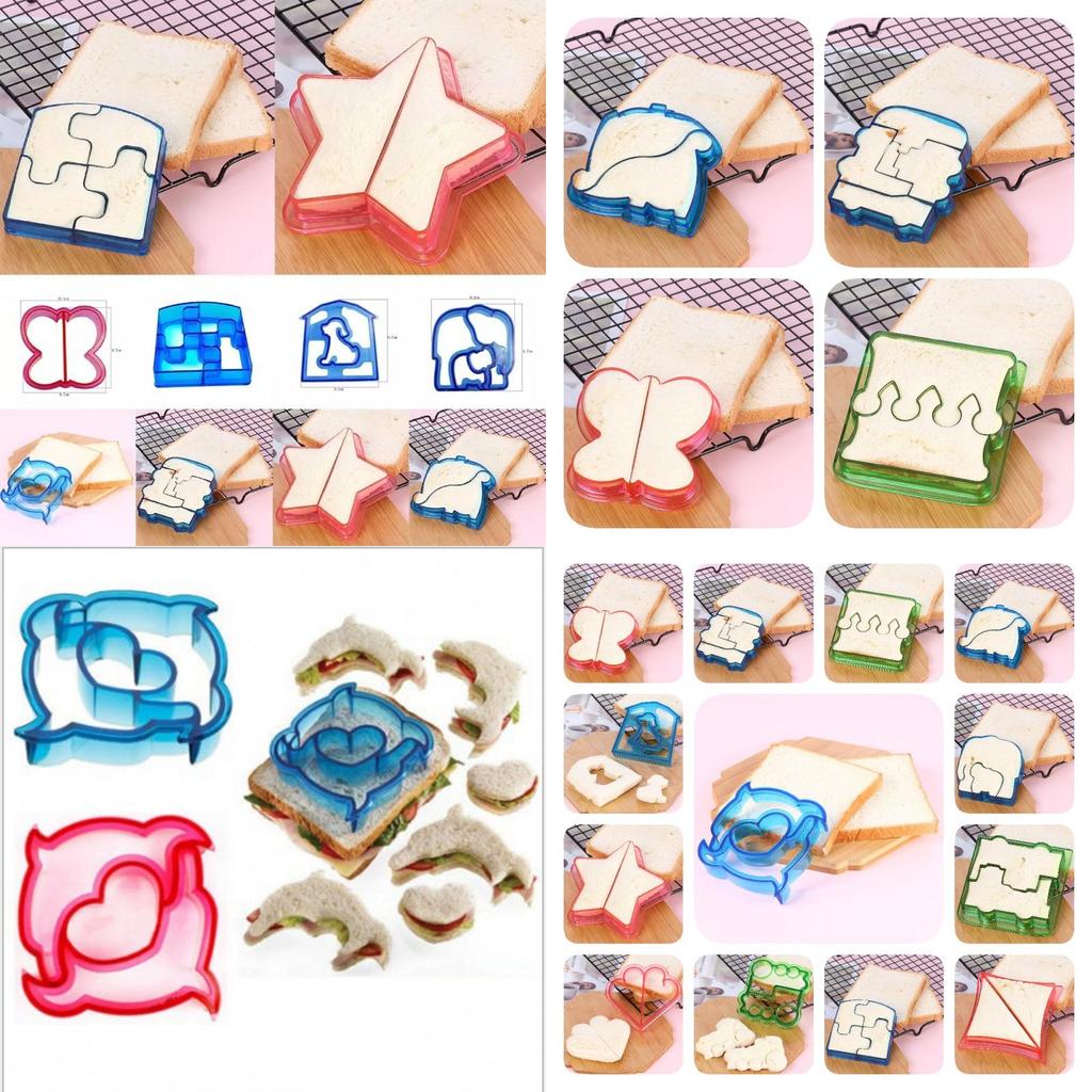 Nowoczesny Prosty Design Zestaw Do Krojenia Chleba DIY z Nieregularnymi Kształtami do Zabawnych Kanapek