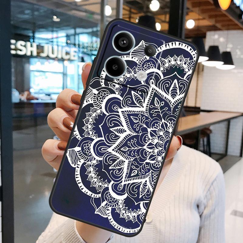 Trippy Tie Dye Floral Mandala Case For Xiaomi Redmi Note 14 Pro 10 11 12 13 15 Pro Plus Redmi 15 10C 12C 13C 14C 15C Cover