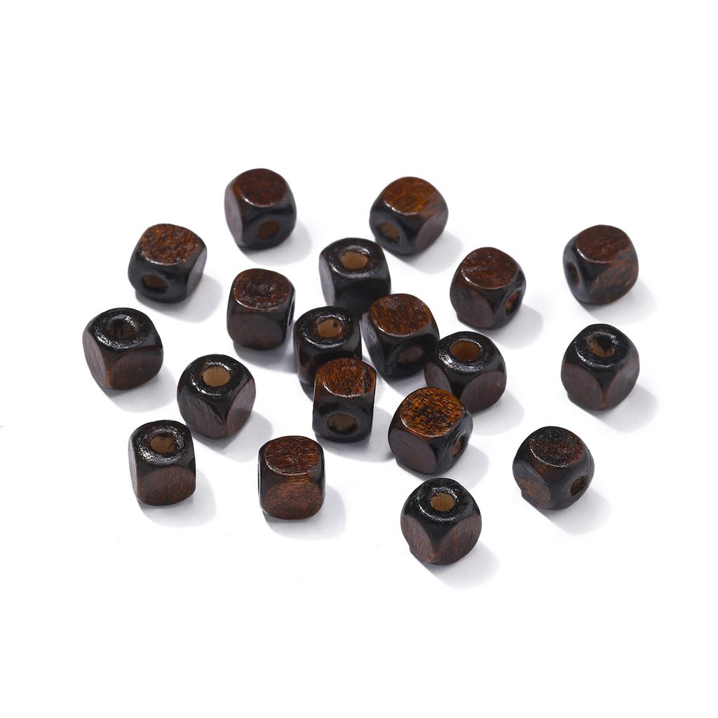Handmade DIY Beaded Retro Wooden Beads Loose Beads Jewelry Accessories