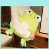 Neues zweifarbiges Kaschmir-Plüschtier Kleiner Frosch Lächelnde Froschpuppe Kinderbegleitpuppe 20cm 0,15kg