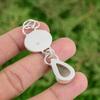Daughters Day Sale 925 Silver Natural Elestial Quartz Engagement Wedding Pendant