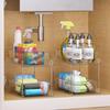 Undersink Kitchen Shelf Cabniet Storage Bins for Countertop Cabinet Kitchens 2Pcs