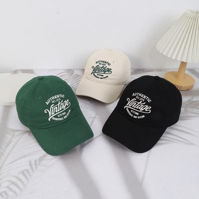 Men's Embroidered Letter Korean Version European and American Style Adjustable Baseball Cap, Daily Casual Outdoor Sports Outfit