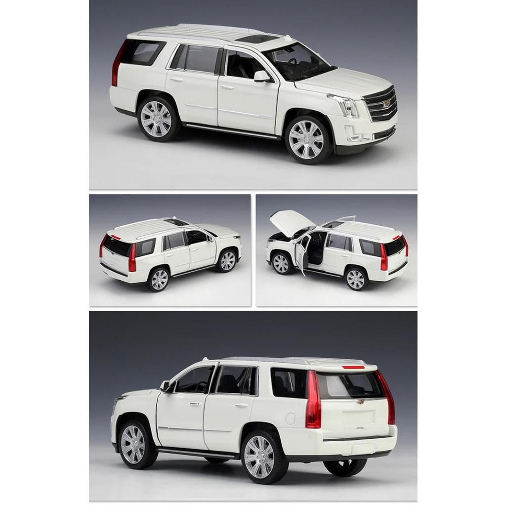 Welly 1/27 Cadillac Escalade SUV Alloy Car Model Diecasts Metal Off-road Vehicles Car Model High Simulation Collection Kids Gift