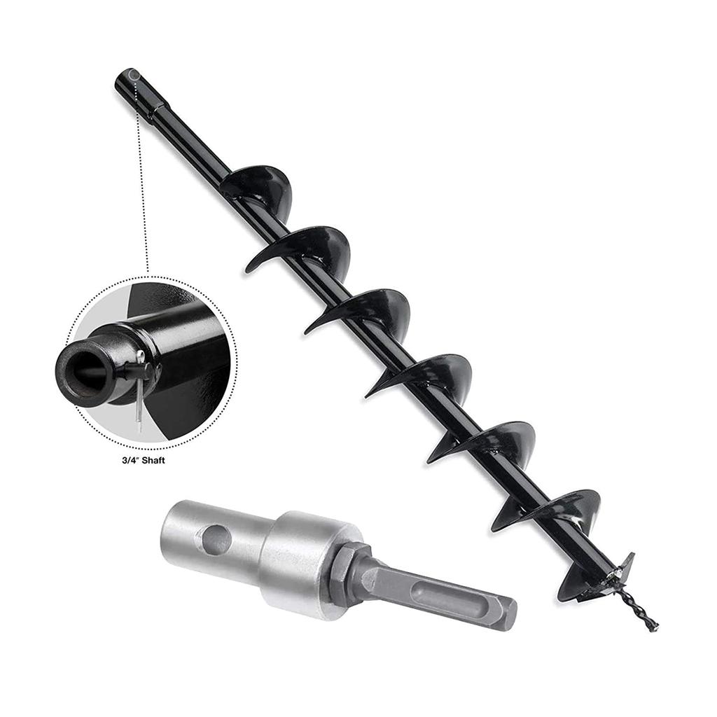 Drill Chuck Adapter Round Shank Garden Auger Drill Adapter SDS Plus To 1/2Inch Thread Drill Fit Corded Cordless Drill