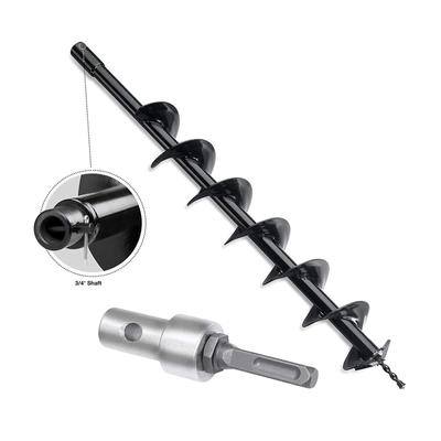 Bohrfutteradapter, runder Schaft, Garten-Schneckenbohrer-Adapter, SDS Plus auf 1/2 Zoll Gewindebohrer, passend für kabelgebundene Akku-Bohrmaschine