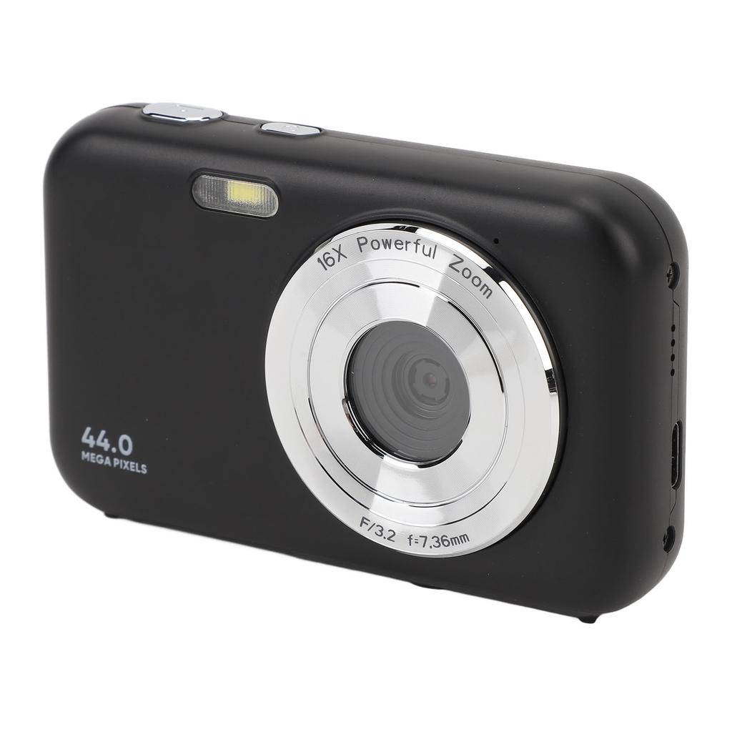 1080P Digital Camera 2.4inch Screen 16X Digital Zoom Portable 44MP Point and Shoot Camera for Teens Students Beginner