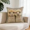 Cute Big Head Animal Cushion Cover Soft Short Plush Pillow Case for Sofa Bedroom Living Room Home Decor