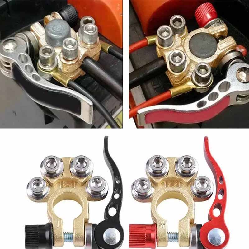 12V 24V Car Battery Terminals Quick Disconnect Auto Cables Connectors Wire Cable Shut-Off Connectors Auto Accessories 1 Pair
