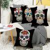 New Day of The Dead Skull Pillow Cover Skull Decoration Sofa Bedroom Pillow Cover Bedside Backrest