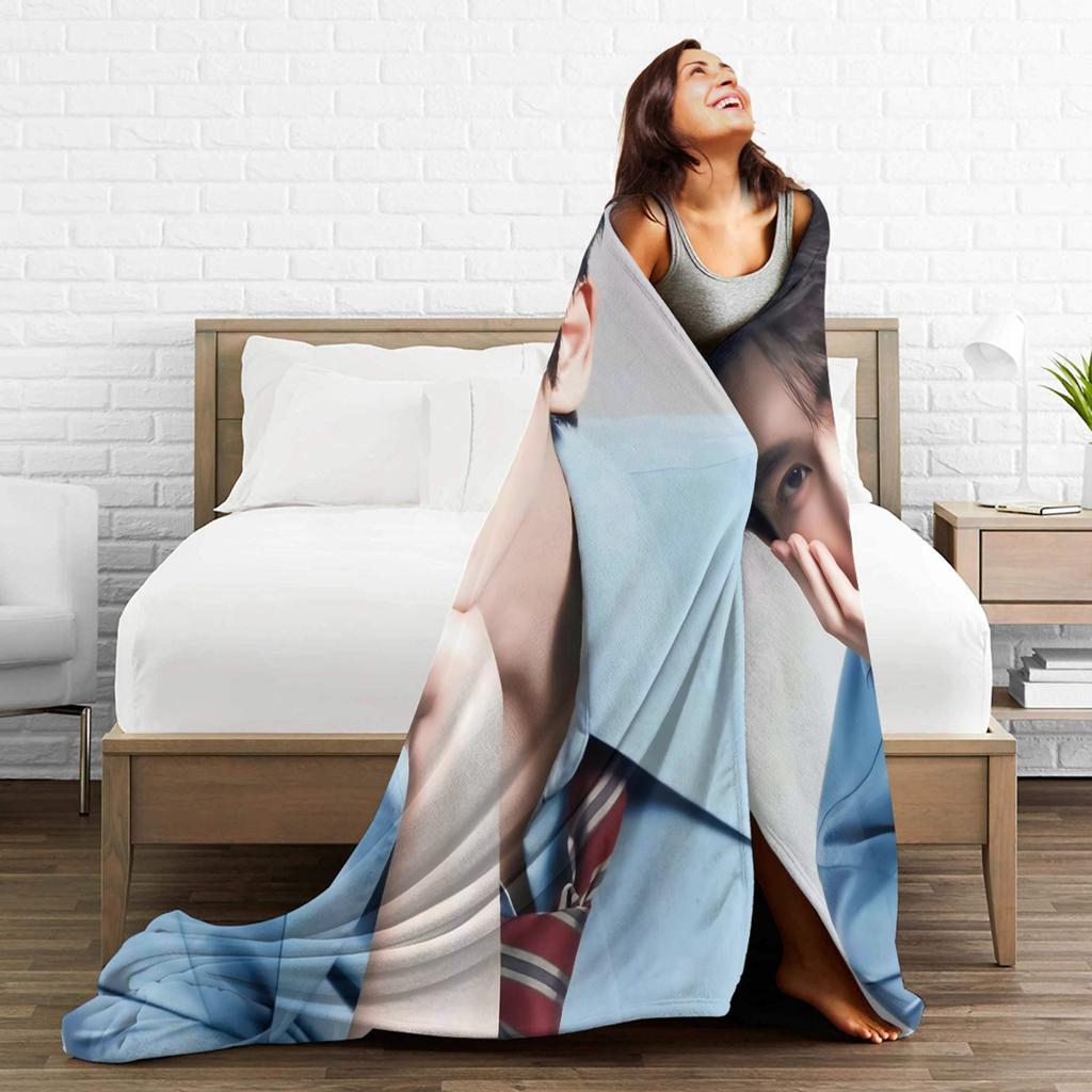 Zhang Ling He Flannel Blanket Winter Soft Throw Blanket for Kids Couch Bed Comfortable Bedspread Sofa Bed Cover