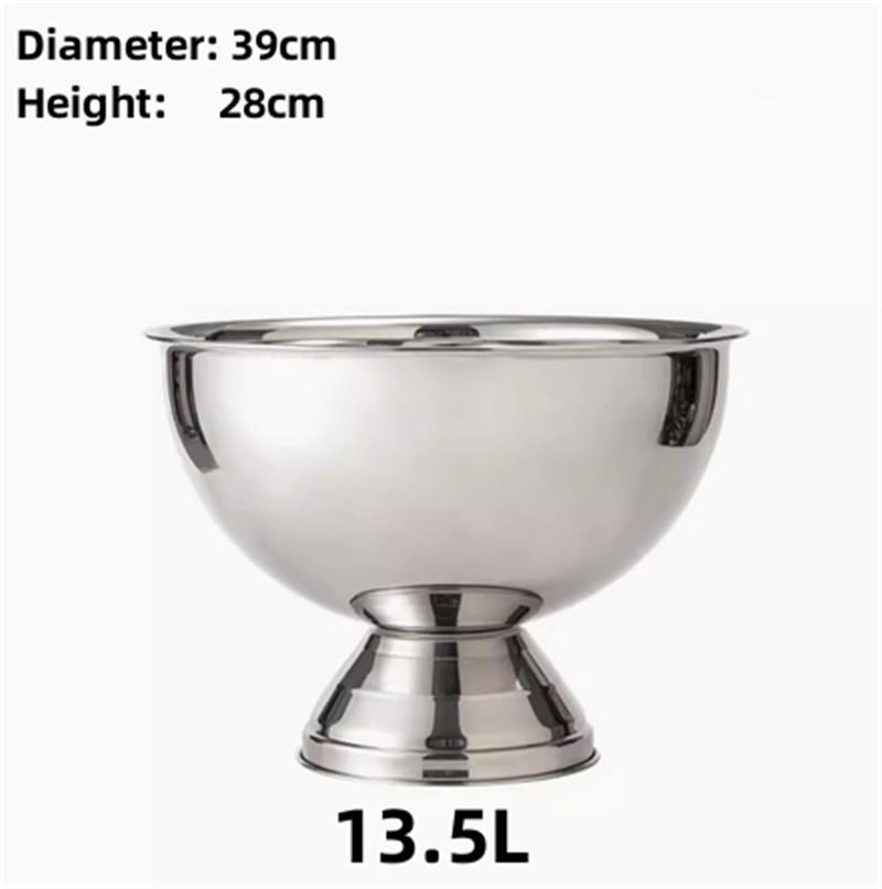 304 stainless steel Deer Head ear GOLD SILVER big ICE BUCKET BOWL CHAMPAGNE Large champagne bar bucket beer bucket basin