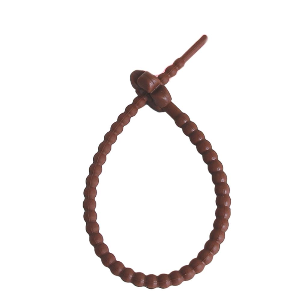 DIY Jewelry Key Chain Self-Locking Lanyard Strap Candy-Colored Little Flower Silicone Rope 25cm Dress Tags Rope