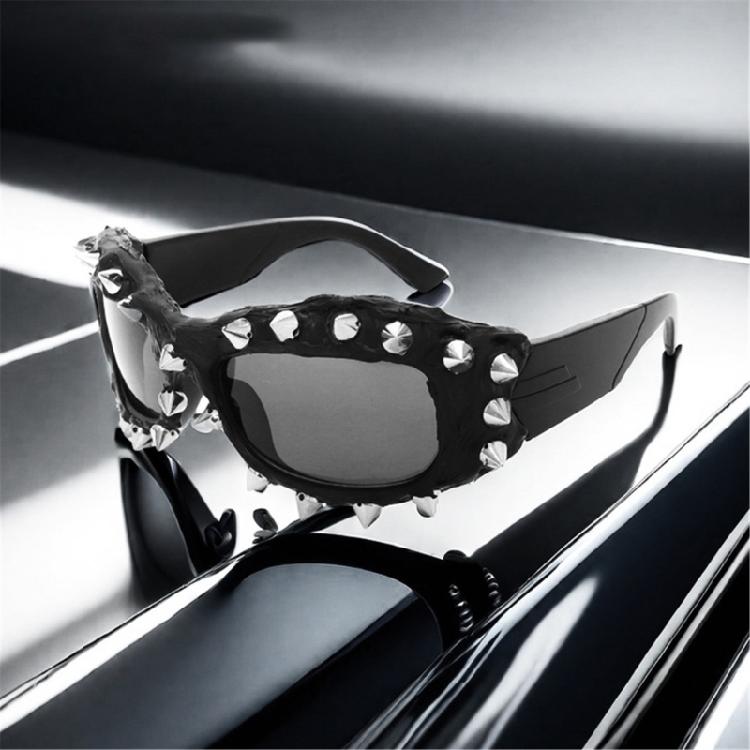 Novelty Sporty Sunglasses For Shows Stage And Daily Wear Unique Spiked Accessories Modern Outfit Photo Props