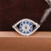 925 Sterling Silver Eye Finger Ring for Women, Hip Hop, Rock Style, Blue Eyes Rings, Funny Girls Gift, Modern Design Jewelry