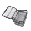 Women Clear Mesh Cosmetic Bag Dual Layer Travel Toiletry Bags Make Up Organizer Waterproof Brushes Holder Pouch