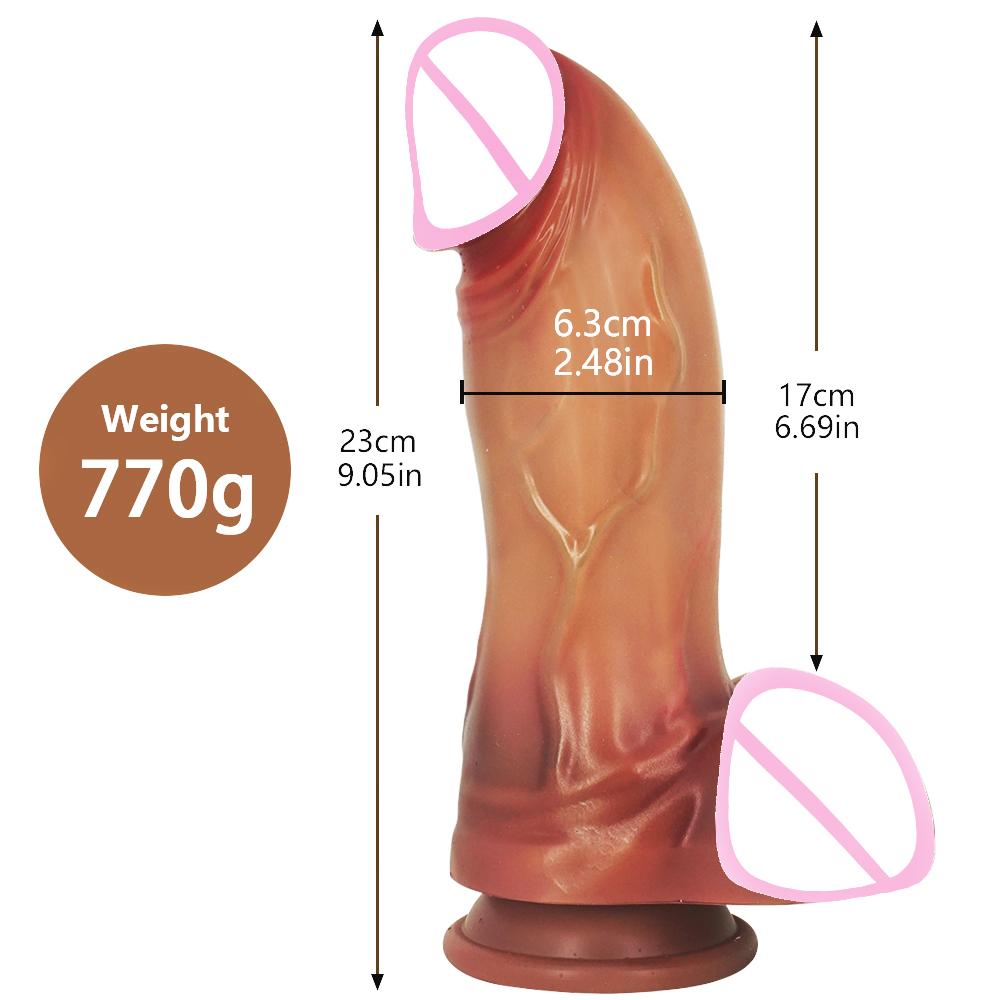 Super Soft Silicone Big Penis Realistic Dildo with Suction Cup Vagina Stimulato G-spot Curved Shaft Sex Toys For Women Men Gay