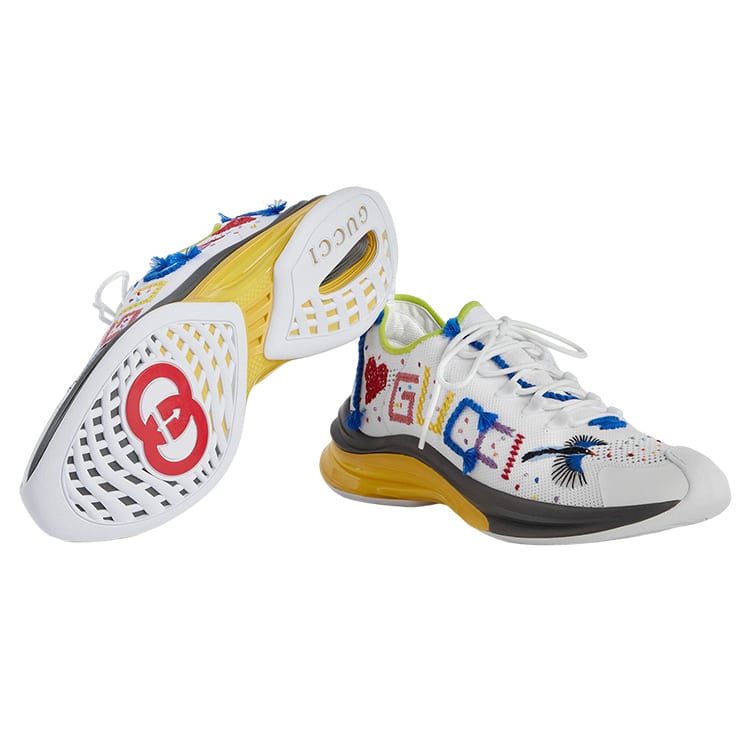 GUCCI Run Sneakers White 708643 FAAJQ 9142
