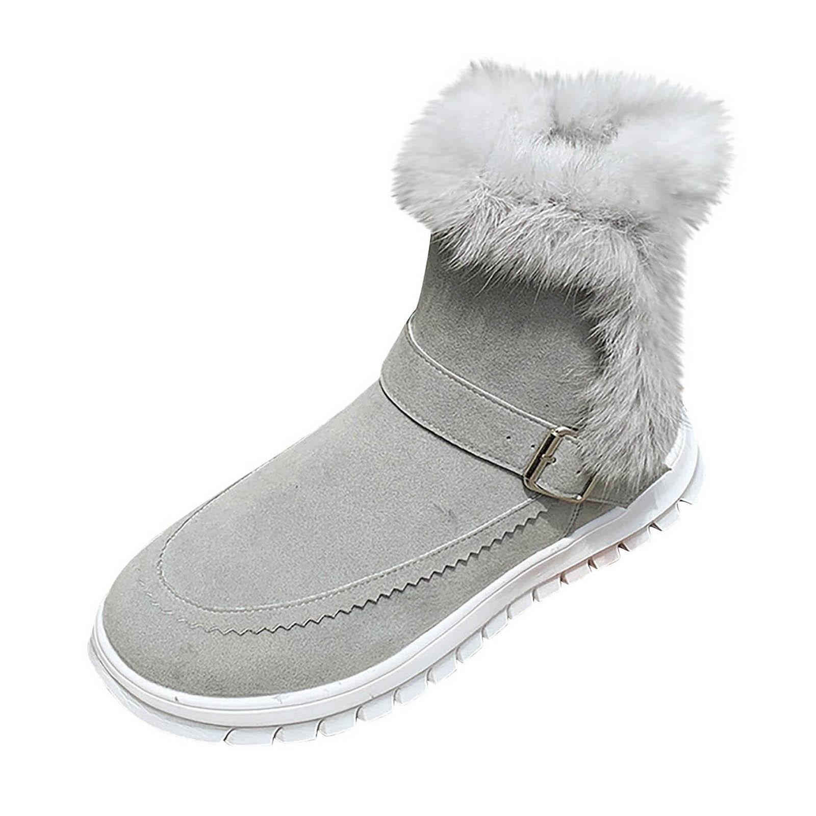 Теплые утолщенные плюшевые зимние сапоги — фото 11