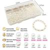 DIY Pearl Spacer Beads Set Personalized Beaded Bracelets Making Accessories for Children Girls