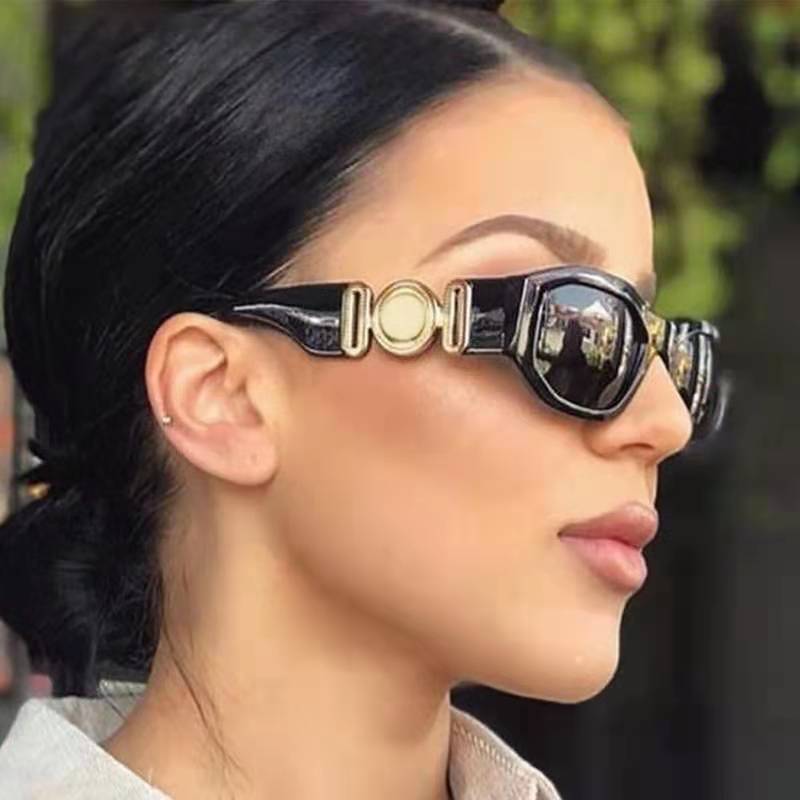 New Oval Cat Eye Sunglasses Women Luxury Brand Small Frame Vintage Style Shades for Female Fashion