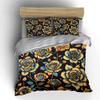 Exquisite Blue and Yellow Rose Print Bedding Set 1 Duvet Cover 2 Pillowcases for Adult and Children Luxury Gift Full Size