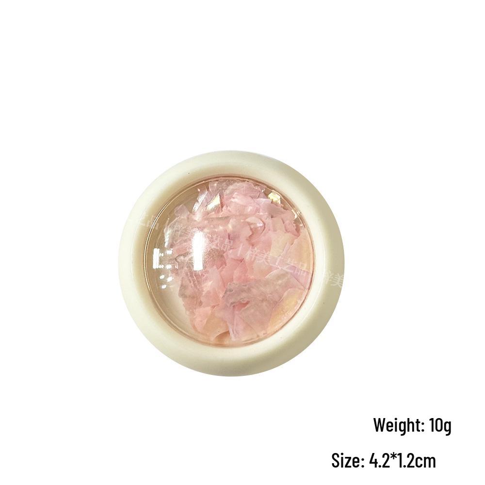 Ultra-Thin Natural Mica Shell Nail Art Decorations with Large Mother-of-Pearl Pieces