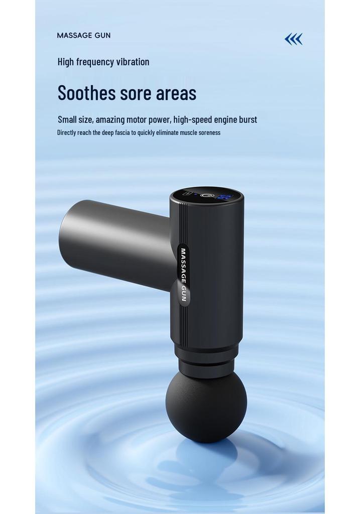 Portable Rechargeable Fascia Gun Massager: Adjustable Impact for Neck and Muscle Relaxation