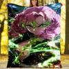 1pc Mitsuri Kanroji Theme Blanket - Digital Print, Polyester, Cozy for All Seasons, Perfect for Outdoor, and Travel