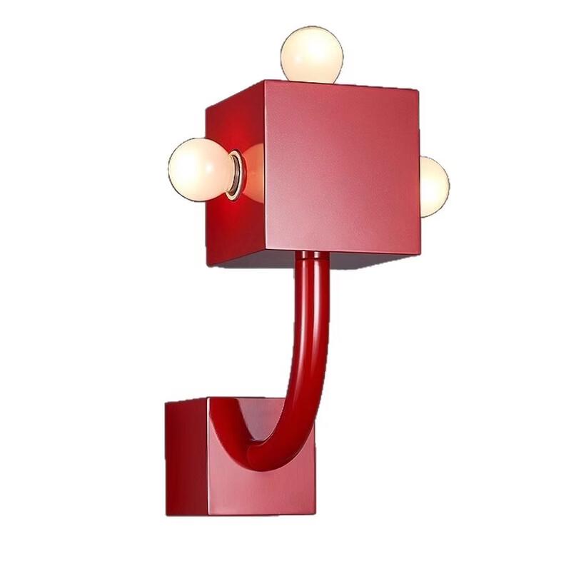 NuFeng Space Age Red Bedside Wall Lamp
