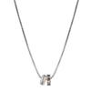 Women's Clavicle Chain Colored Diamond Necklace - Simple Letter Design, 2025 Niche Style Accessory