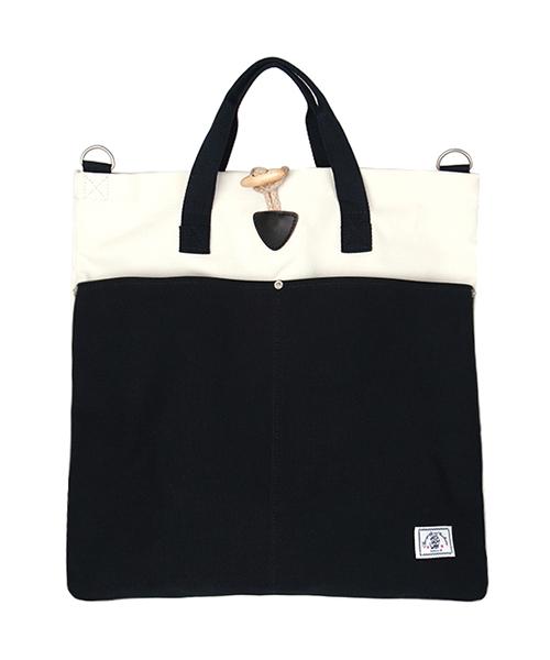Arrange Navy & Cream Canvas Tote Bag