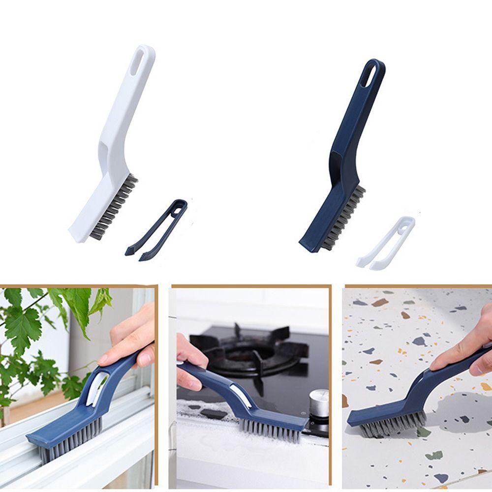 

2 шт. с зажимом, щетка для очистки оконных зазоров, пластиковый инструмент для чистки углов, бытовая плитка, пол, паз