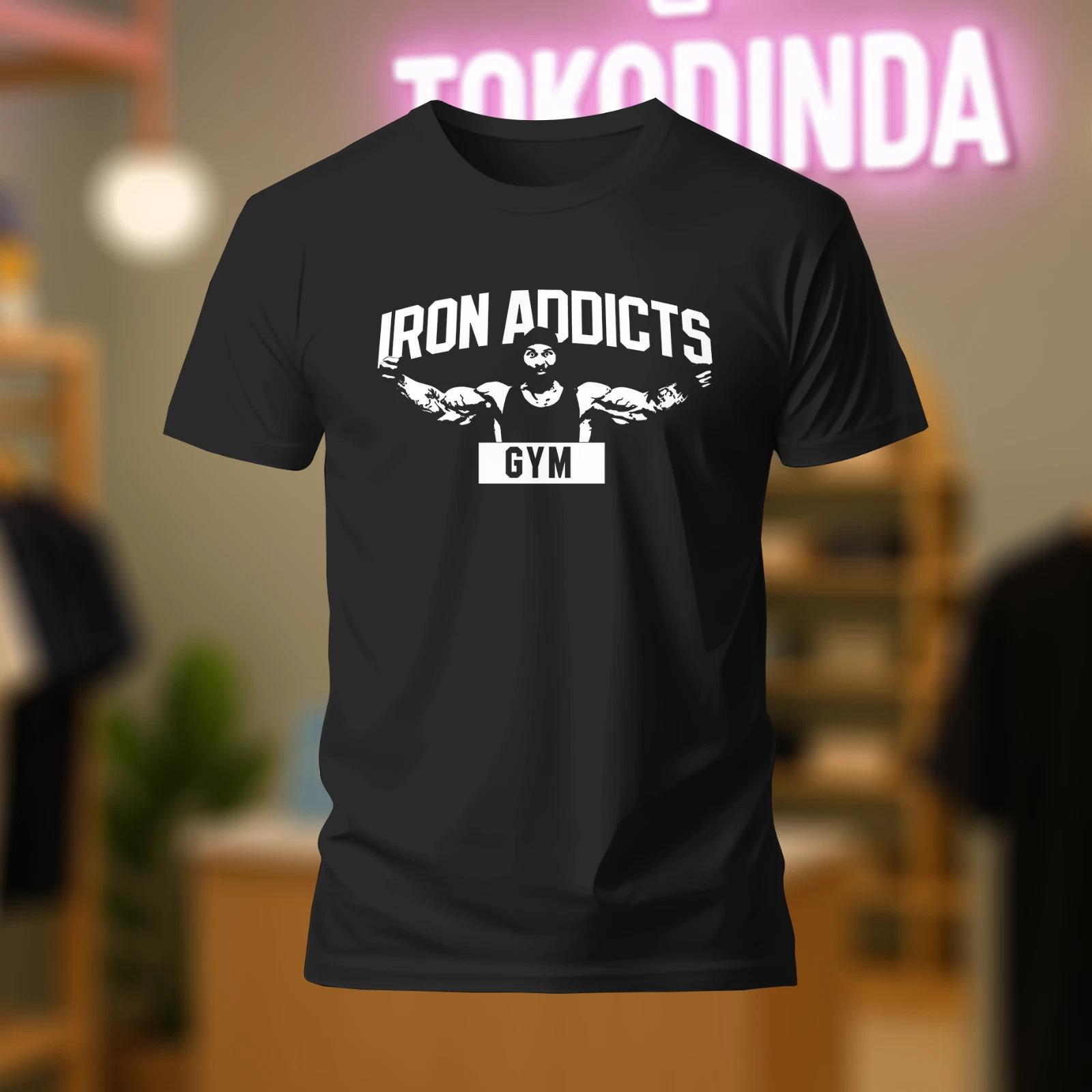 Men s and Women s T-shirts IRON ADDICTS GYM T CT FLETCHER MIKE logo T-Shirt S-5XL XXXL