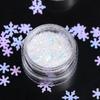 6Pcs/set Manicure Tools Christmas Glitter Flakes Christmas Nail Woolen Powder  Nail Salon