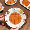 Elegant Ceramic Dining Set: Stylish Plates, Double-Handled Bowls, Coffee Cup, and Pasta Dish for Family Dining