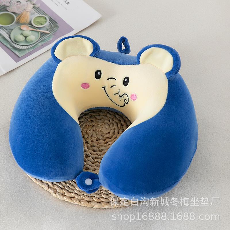 Cartoon memory cotton u-shaped pillow car neck pillow office portable travel cervical pillow