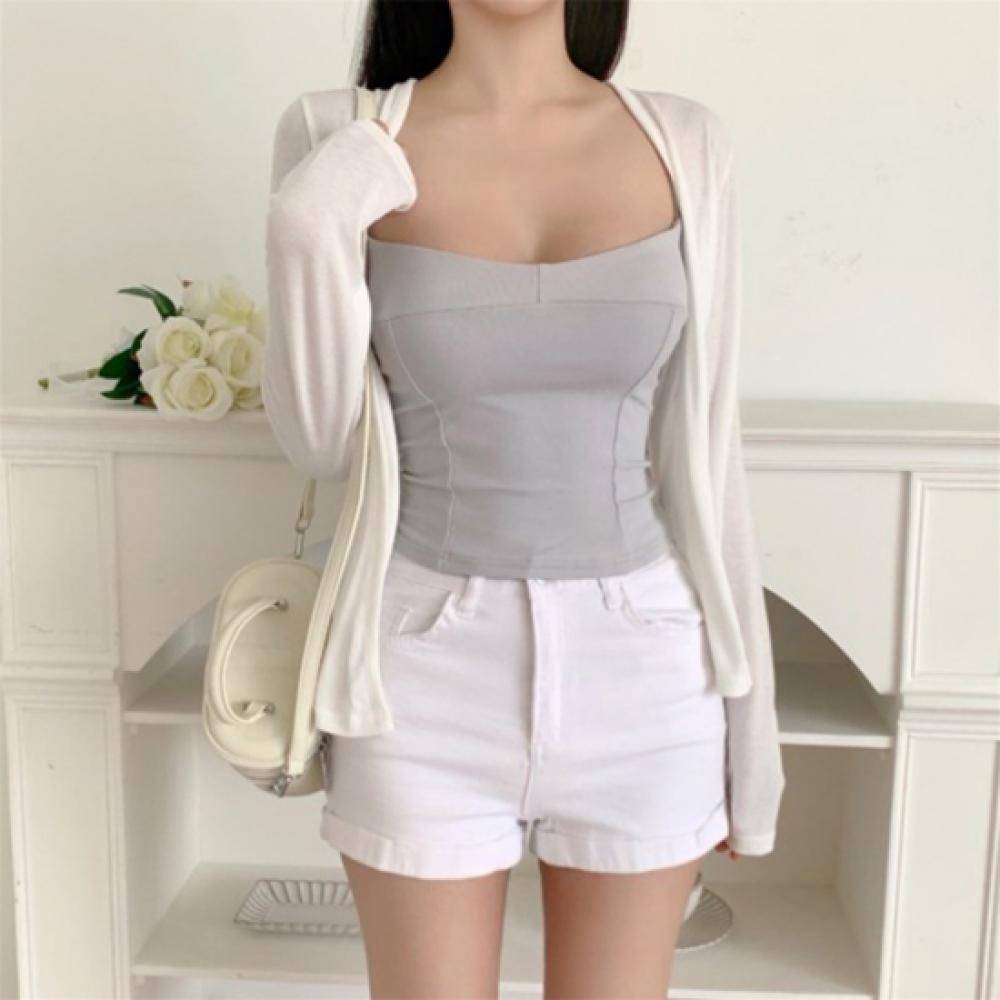 New ArriVals Open Run Women V Neck Sheer Long sleeVe Cardigan Slouchy Fit No But