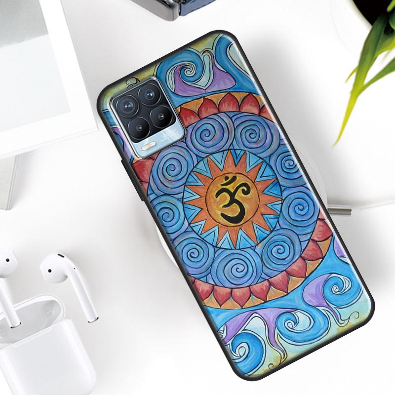 Aum Om Namaste Symbol Zen Yoga Case For Realme 15 11 Pro Plus 12 13 14  C71 C75 C55 C51 C53 C25 C63 C61 C65 C67 GT6 GT7 Pro