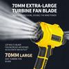 Strong 40000rpm Battery Powered Yard Blower With 70mm Strengthened Fan For Outdoor Cleaning And Snow Wiping