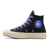 Converse Chuck 70 High Ribbon Laces - Black Blue Flame Unisex-Sneaker Natur-Elfenbein A07976C