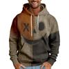 Halloween Print Men's Loose Hooded Sweatshirt